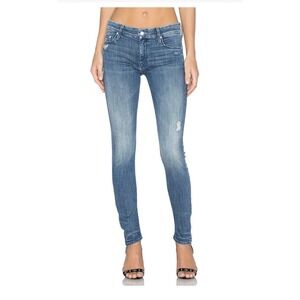 Mother The Looker Graffiti Girl Skinny Jeans Sz 24‎